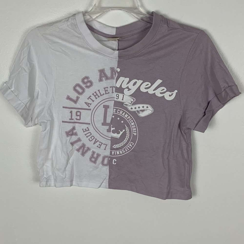 Two-toned LA T-shirt - XS
